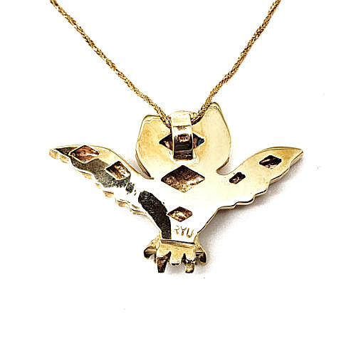back view of the owl pendant