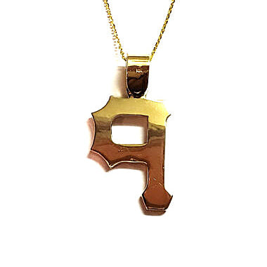back view of pittsburgh p pendant