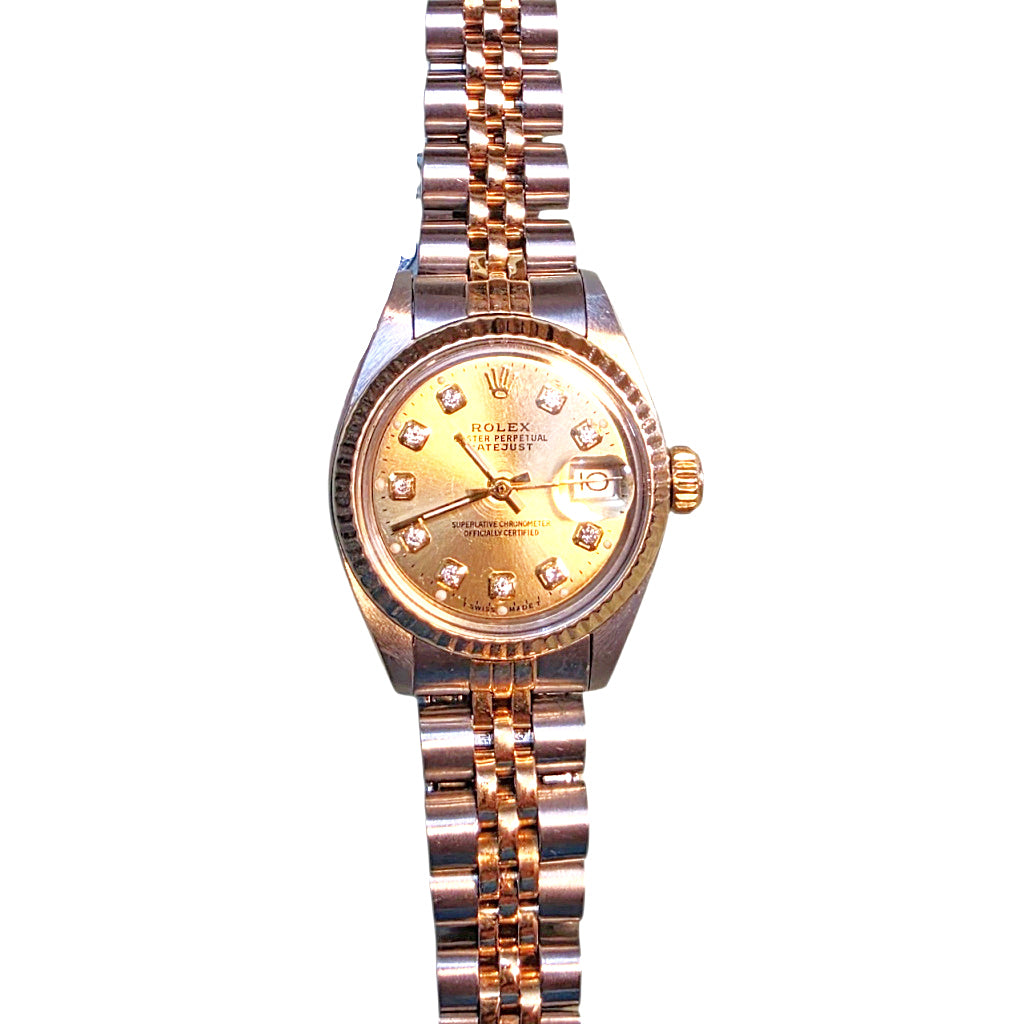 Ladies Rolex Datejust Ref. 6917 - Gold Diamond Dial