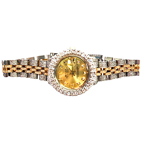 Rolex Lady Datejust Ref. 6917 – Fully Iced Diamond Watch