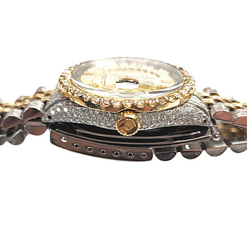 Rolex Datejust Ref. 1601 – Fully Iced Gold Roman Diamond Dial