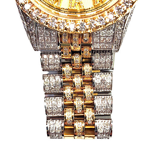 Rolex Datejust Ref. 1601 – Fully Iced Gold Roman Diamond Dial
