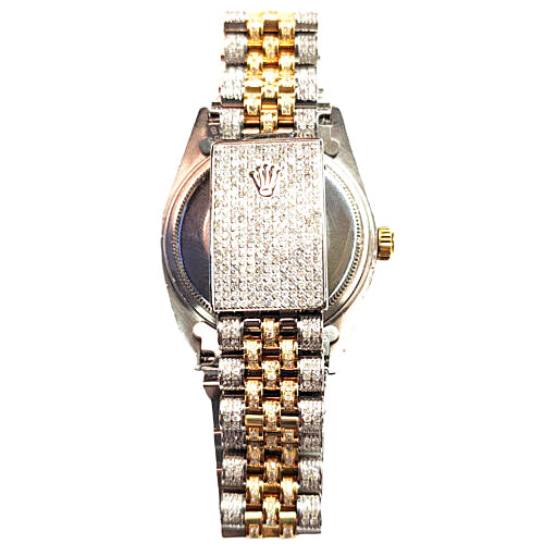 Rolex Datejust Ref. 1601 – Fully Iced Gold Roman Diamond Dial