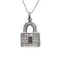Diamond Love Lock Pendant