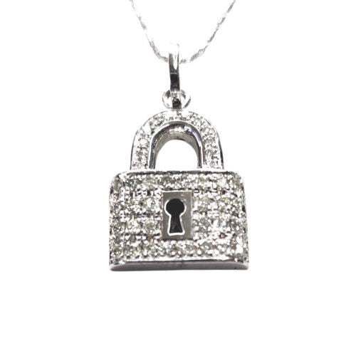 Diamond Love Lock Pendant