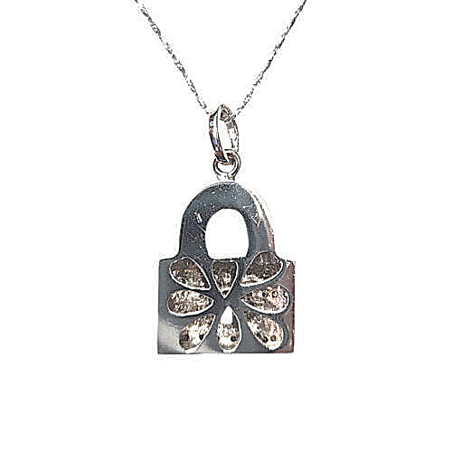Diamond Love Lock Pendant