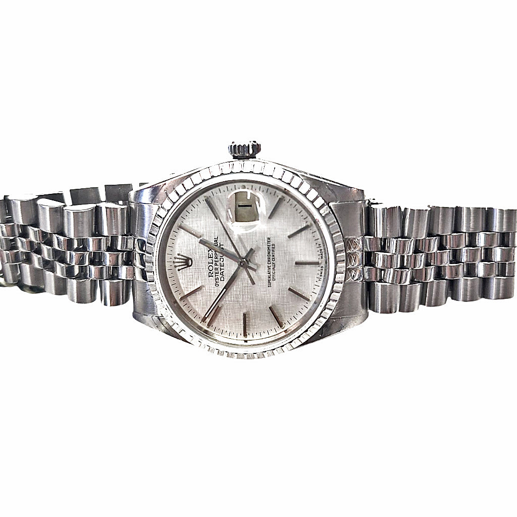 Rolex Datejust Ref. 16014 – Original White Linen Dial