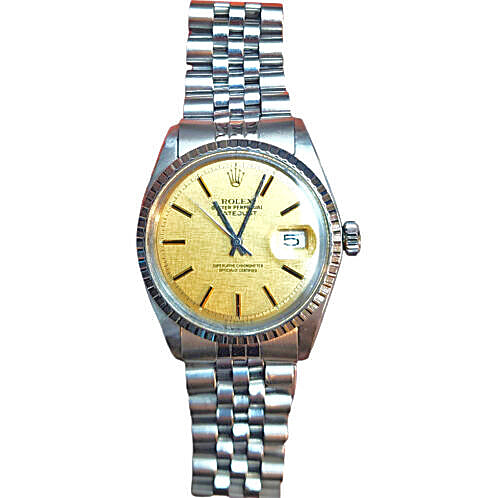 Rolex datejust 1601 with linen dial