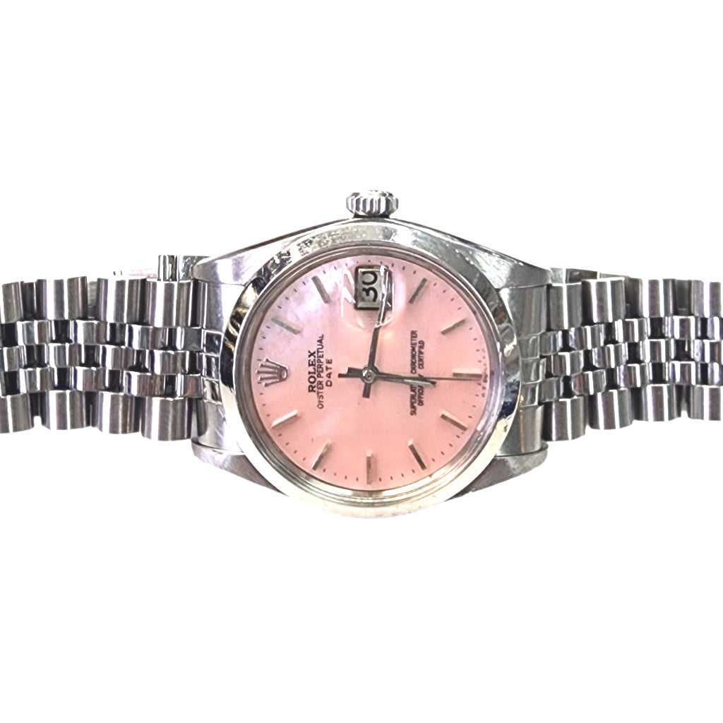 Rolex Date Ref. 1500 – Pink Mother-of-Pearl Dial