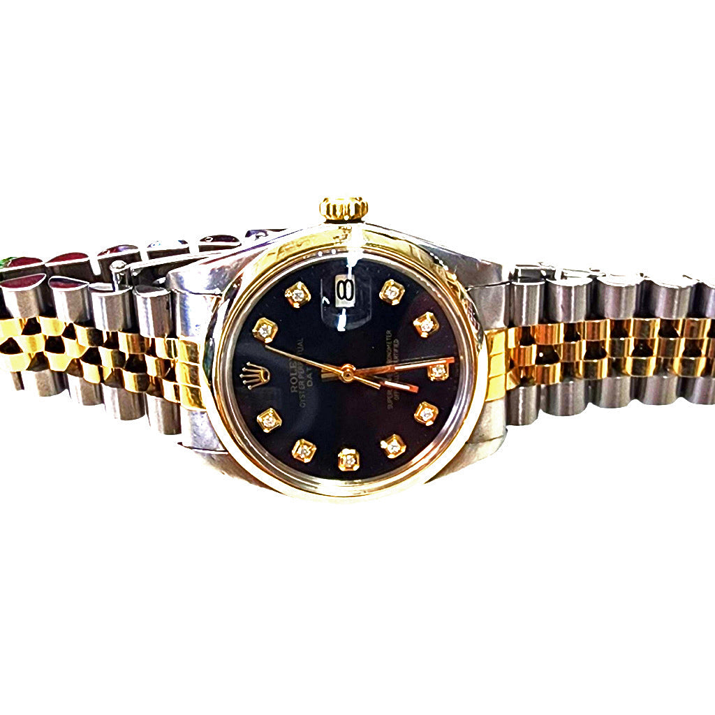 Rolex Date Ref. 1501 – Black Diamond Dial