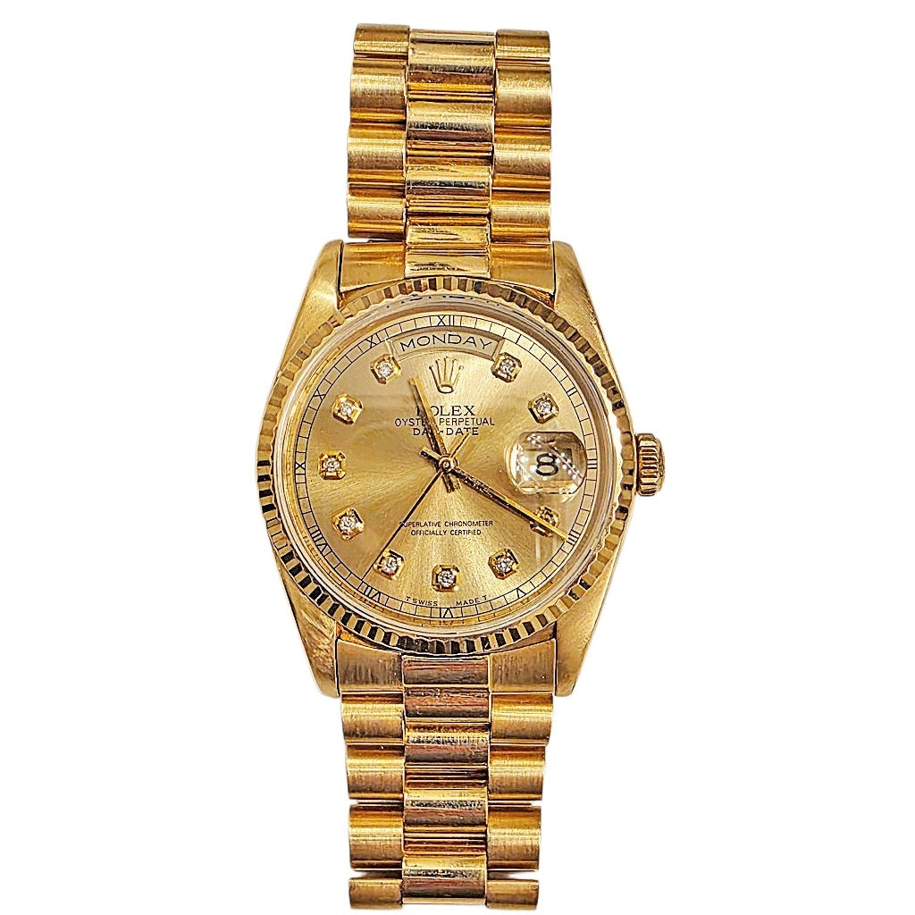 Rolex Day-Date President Ref. 18238 – Gold Diamond Dial
