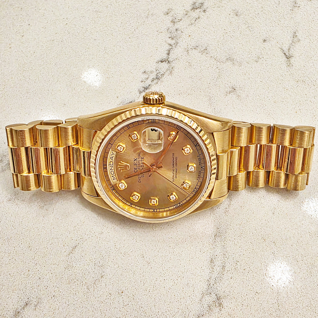 Rolex Day-Date President Ref. 18238 – Gold Diamond Dial