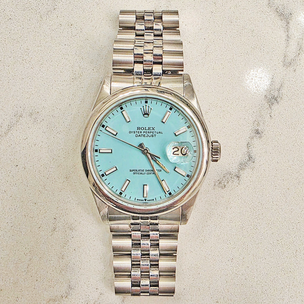 Rolex Datejust Ref. 16014 – Turquoise Blue Dial