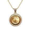 American Eagle Coin Pendant on Flat Red Velvet