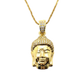 Buddha pendant with corrected white bail stones