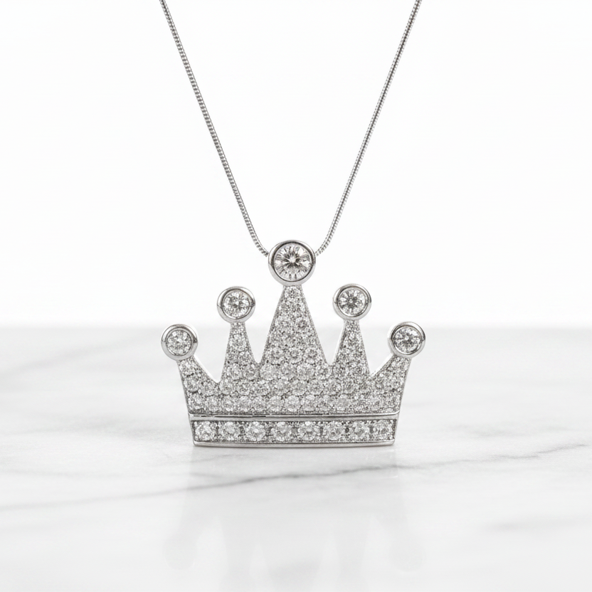 Crown Pendant Upright on Marble