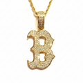 Diamond B pendant enhanced
