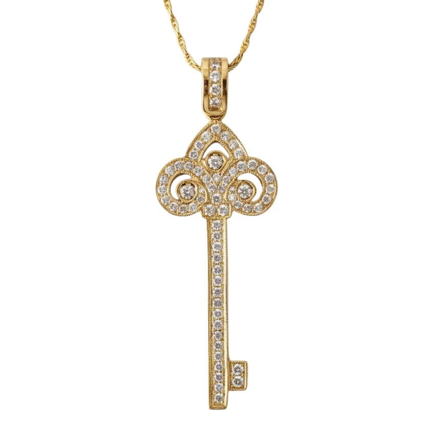Royal Diamond Key Pendant