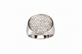 Diamond Pavé Signet Ring - Premium Enhanced
