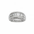 Ambrosia Triple Row Diamond Ring