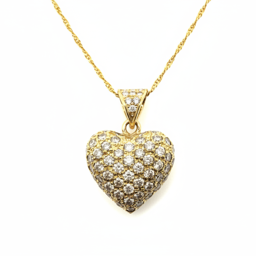 Enhanced Gold Heart Pendant
