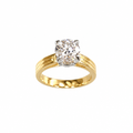 Enhanced solitaire ring photo, faithful to the original