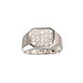 Enhanced white gold diamond ring photo