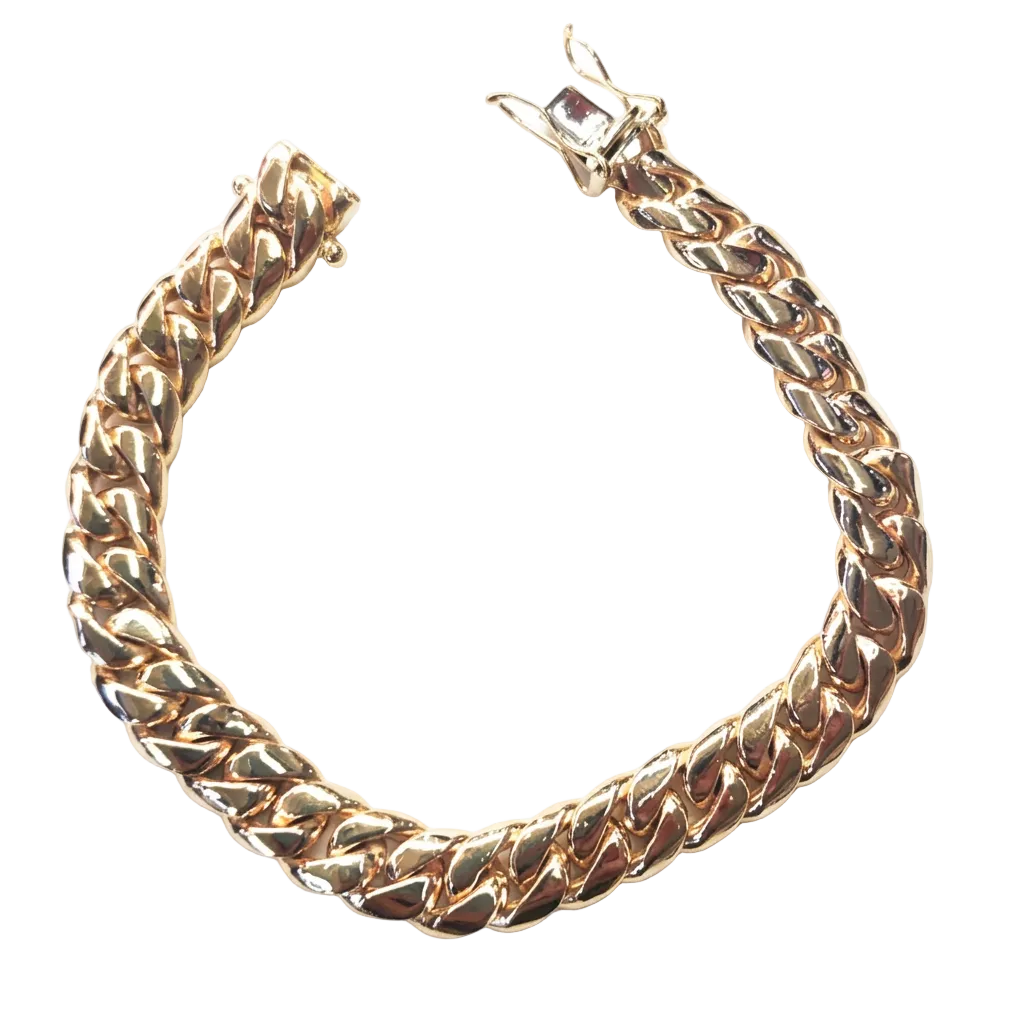 Enhanced yellow gold bracelet