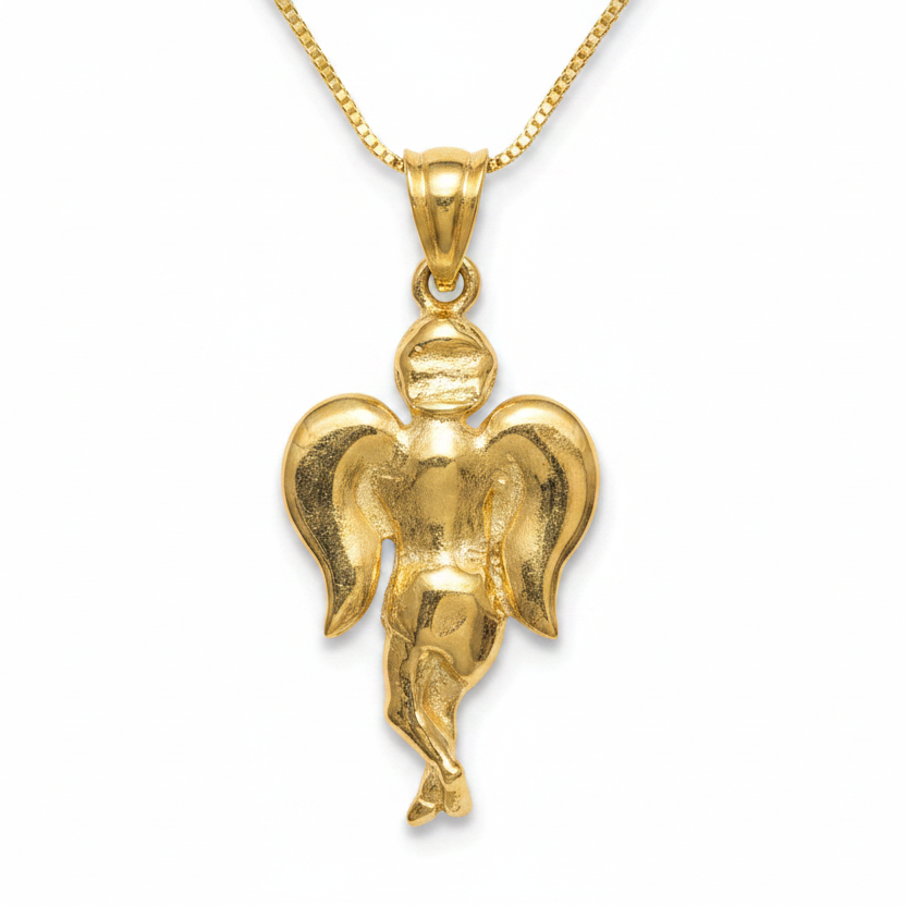 Gold Angel Pendant - Enhanced Lighting Only