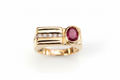 Imperial Ruby Diamond Ring