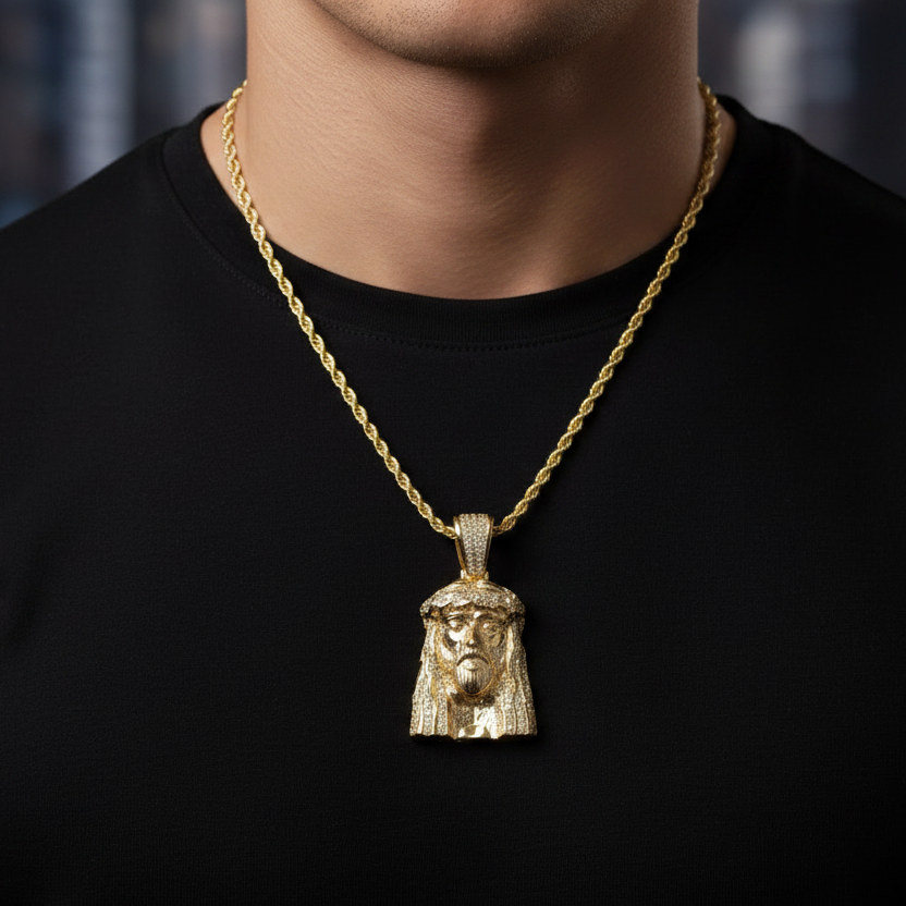 Jesus Pendant Lifestyle Shot