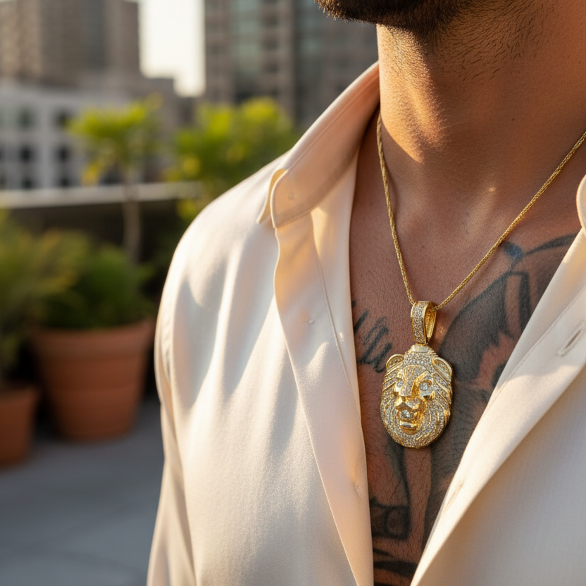 Lion Pendant - Lifestyle