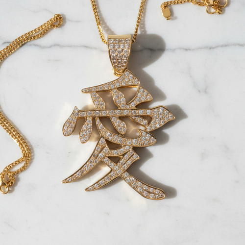 Love Pendant on Marble