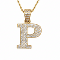 P pendant with whiter diamonds