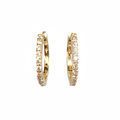 Pavé Diamond Hoops