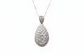 Pear Diamond Cluster Pendant - Enhanced