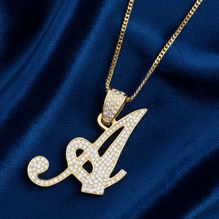 Pendant on deep blue velvet