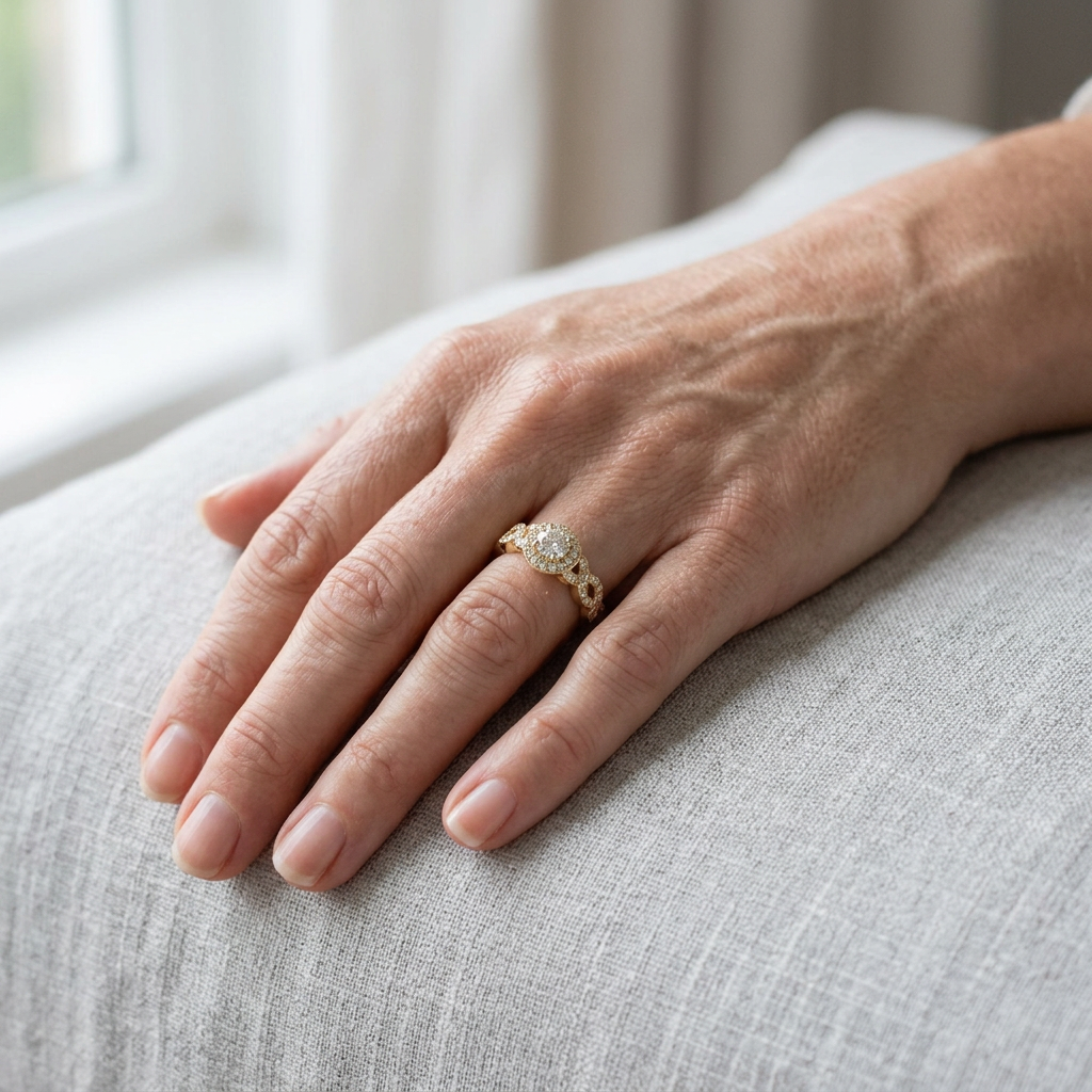 Ring on a lady’s finger