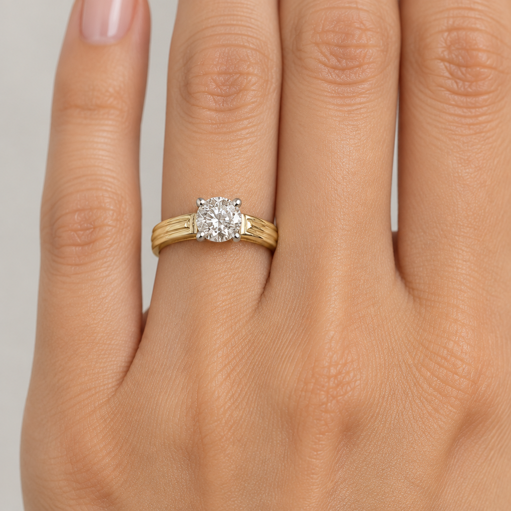 Ring worn on a ladies finger