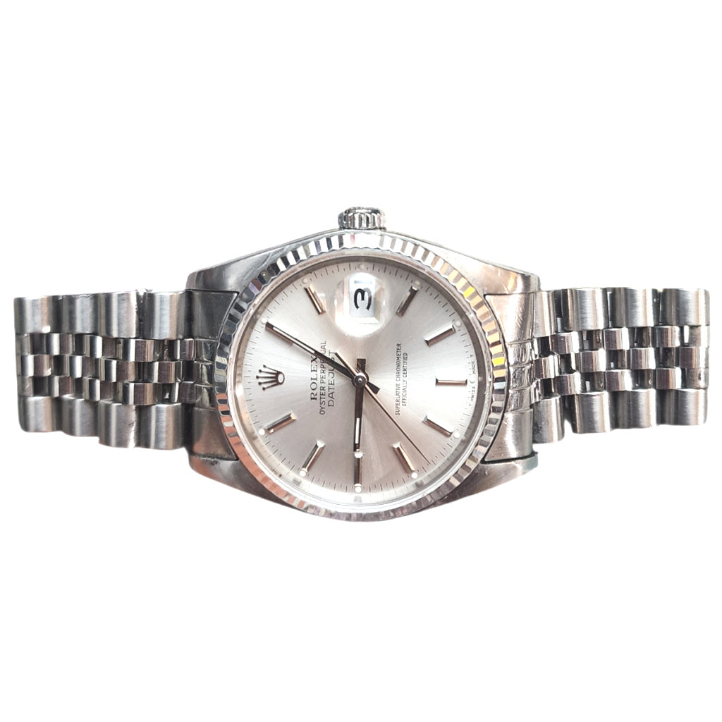 Rolex Datejust Ref. 16220 – Original Silver Dial 
Side View