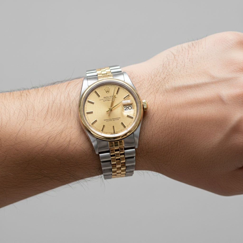 Rolex Datejust 36mm Linen Dial on Wrist