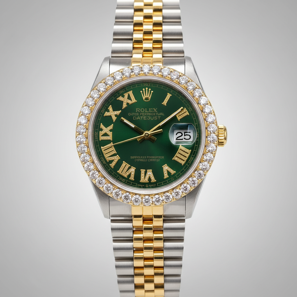 Rolex Datejust Green Diamond Enhanced