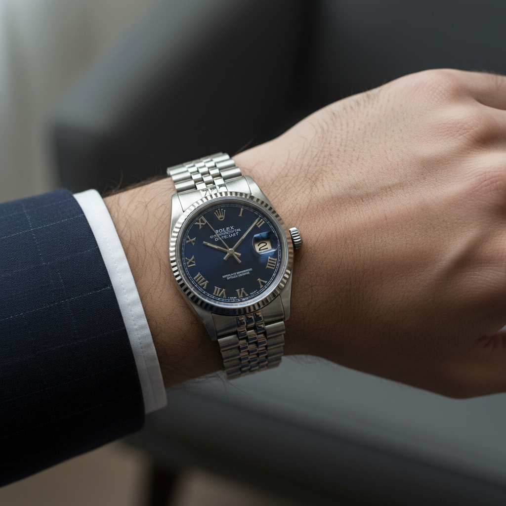 Rolex Datejust on wrist