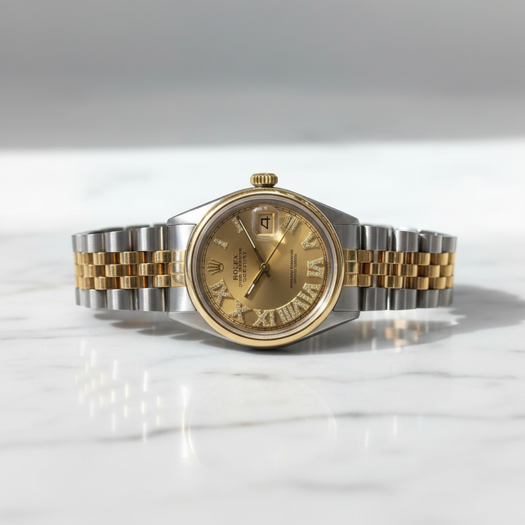 Rolex Datejust Two-Tone on Marble