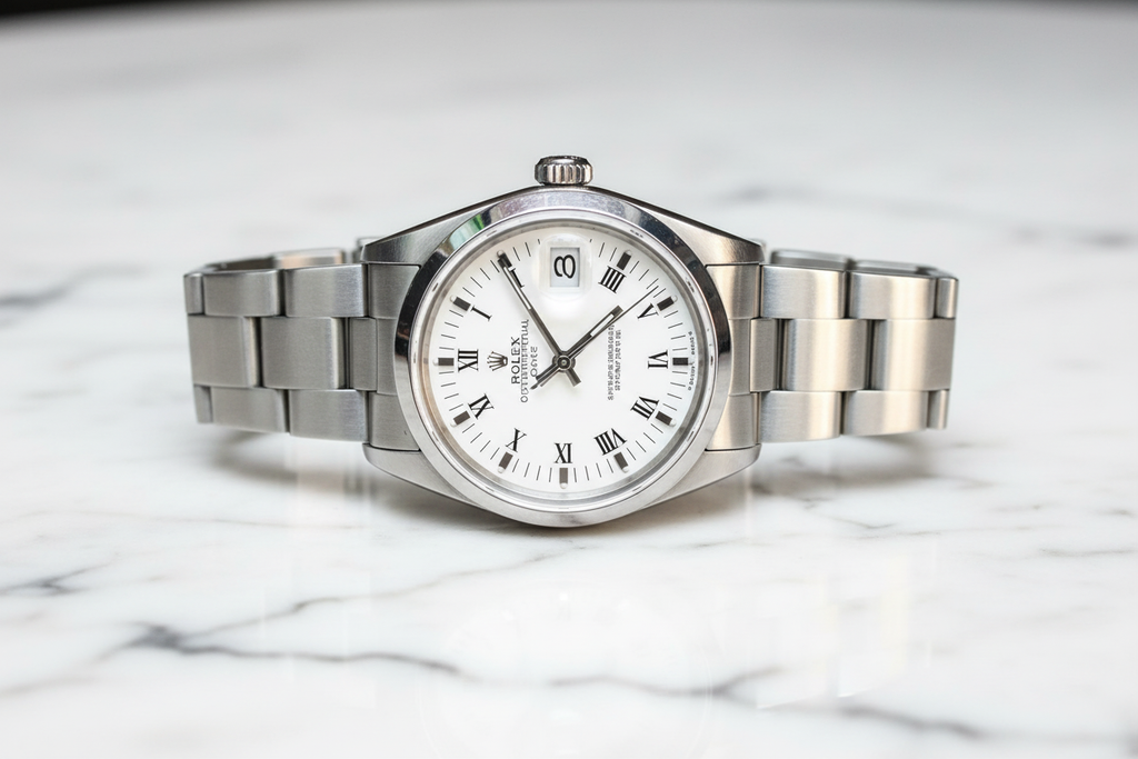 Rolex on Marble - Angled View