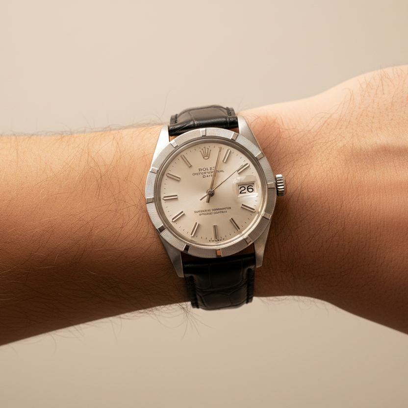 Rolex Oyster Perpetual Date on men's wrist