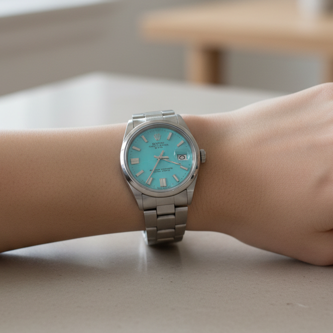 Rolex Tiffany Blue - Women's Wrist