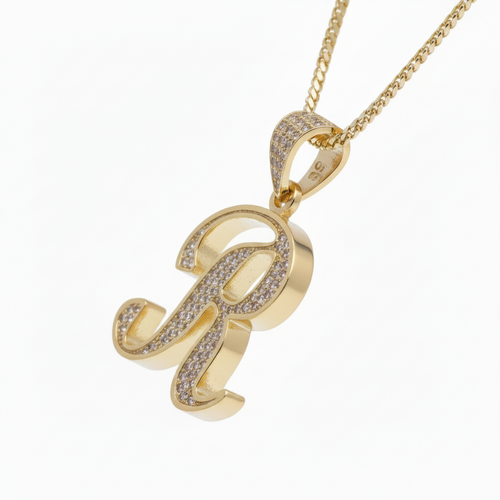 Solid R Pendant No Cutouts