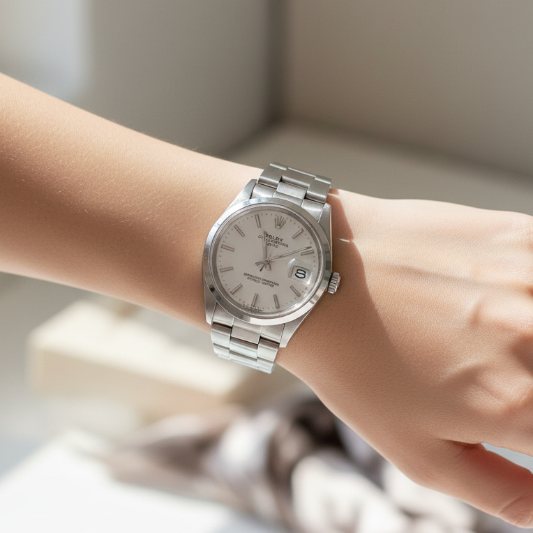Watch on wrist