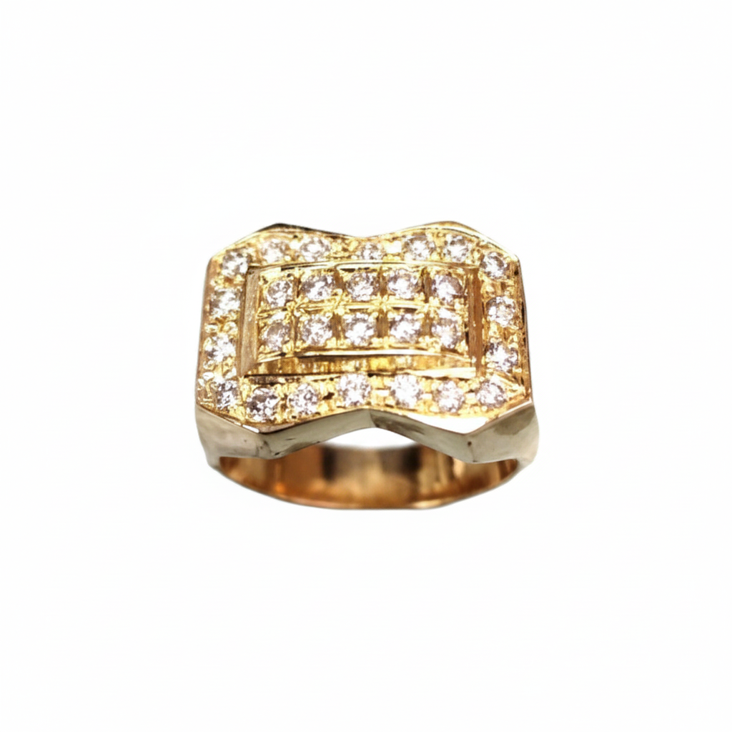 Yellow Gold Diamond Ring - Enhanced